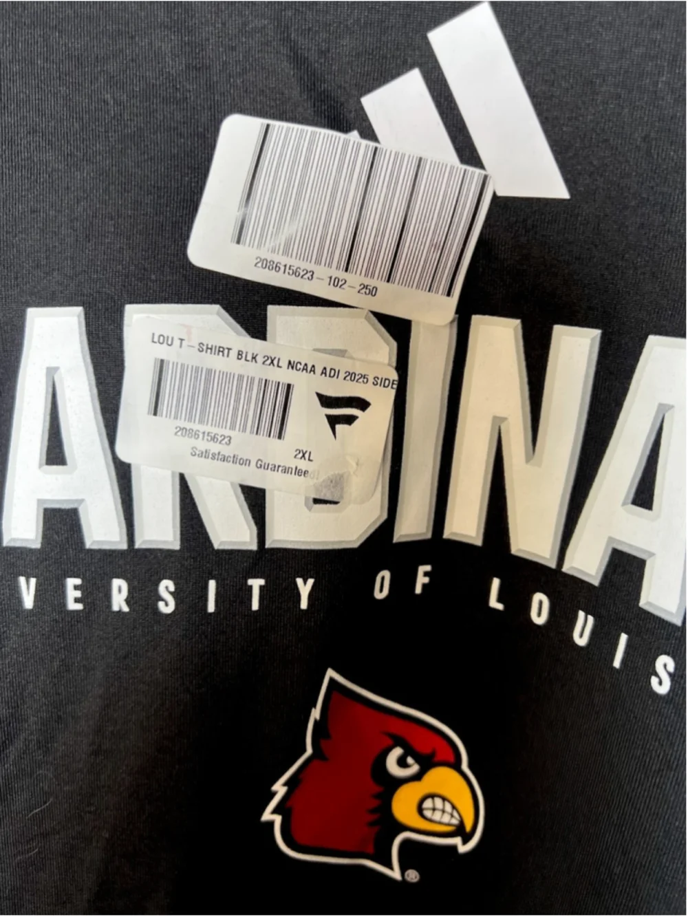 Adidas Louisville Cardinals Sideline Hooded TShirt NEW Mens 2XL Black Aeroready